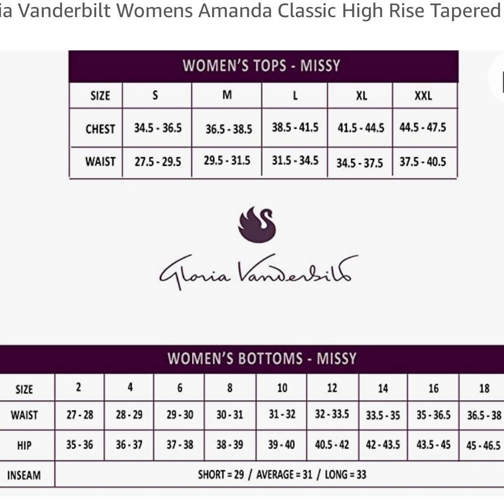 Gloria Vanderbilt 18 Short Womens Amanda Classic High Rise Tapered Jean - Picture 4 of 8